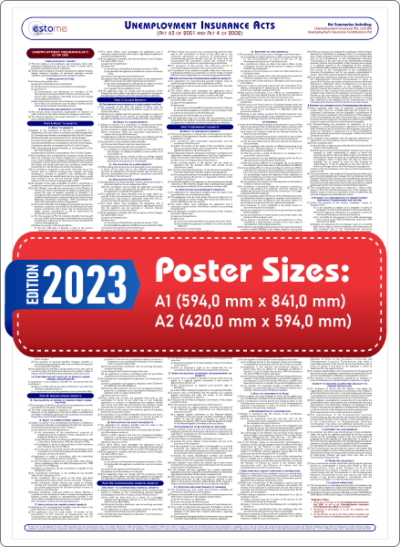 (UIF Acts) Unemployment Insurance Acts Poster • 2023 Edition